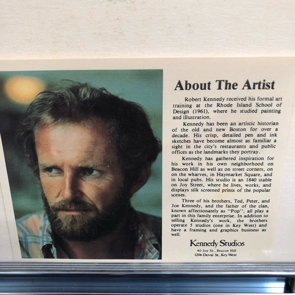 Robert E. Kennedy Edgartown Light, Martha’s Vineyard In Brushed Aluminum Frame - Picture 7 of 8